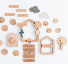 Load image into Gallery viewer, Bestie Green Wooden Calendar