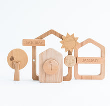 Load image into Gallery viewer, Bestie Green Wooden Calendar