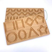 Load image into Gallery viewer, Treasures From Jennifer Reversible Prewriting / Shapes Tracing Board