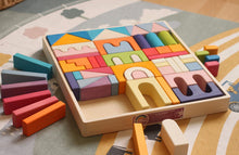 Load image into Gallery viewer, Skandico The Great Block Set “Castle” – Rainbow
