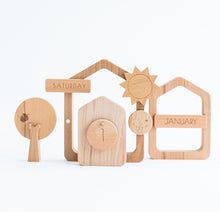 Load image into Gallery viewer, Bestie Green Wooden Calendar