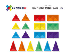 Load image into Gallery viewer, Connetix 24-Piece Rainbow Mini Pack
